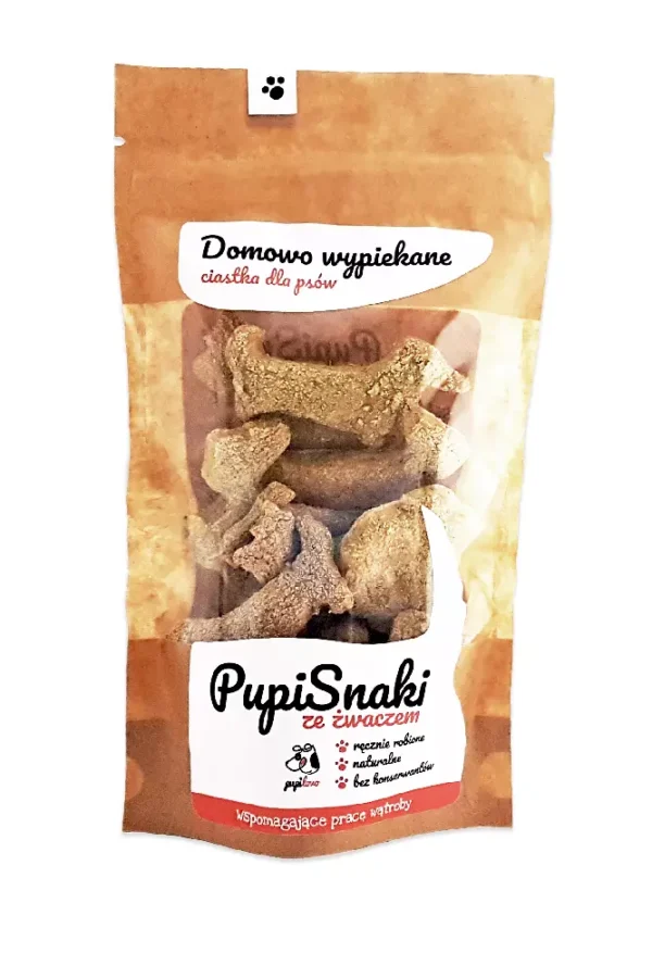 Pupilovo PupiSnaki ze żwaczem  "Wspomagające pracę wątroby" 100g