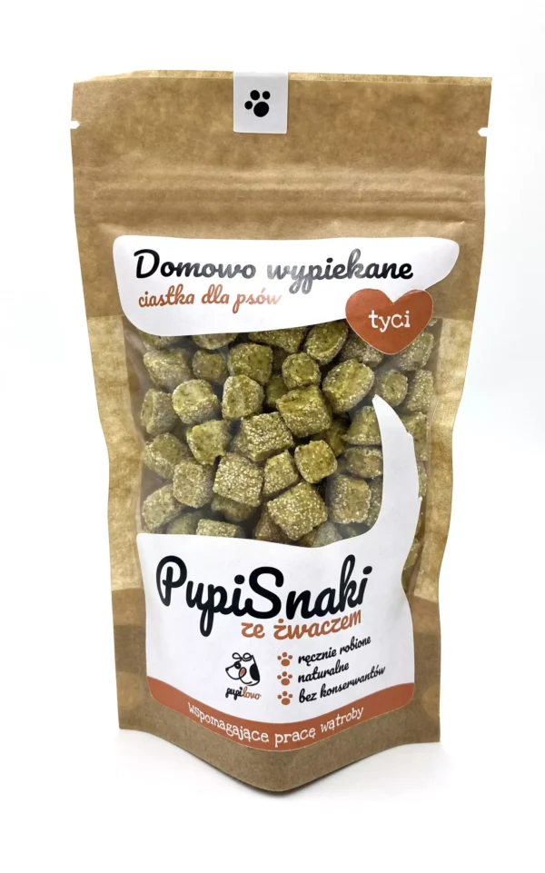 Pupilovo PupiSnaki Tyci ze żwaczem  "Wspomagające pracę wątroby" 100g